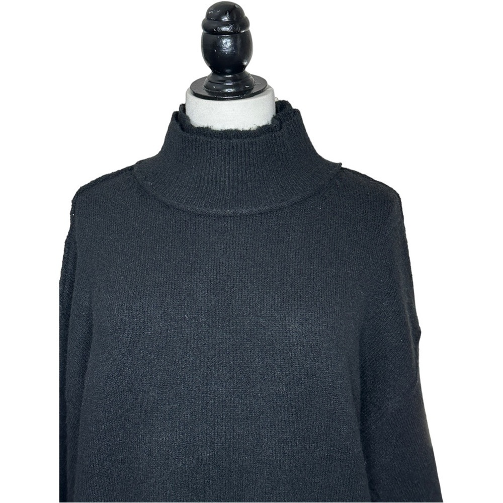 Urban Daizy Black Oversize Double Layer Mock Turt… - image 2